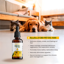 Organnact CBD Oil for Pets – 1,500 mg (30 mg/mL) Cats & Dogs